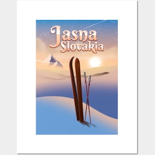 Jasna Slovakia Ski travel poster Posters and Art